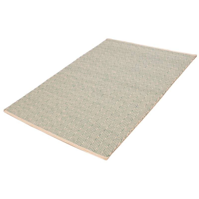 Nevada Teal Kilim 5'2" x 7'8" - 5'2 x 7'8
