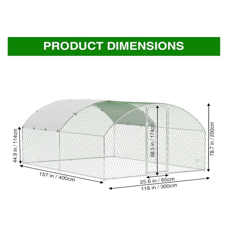 Large Walk-in Chicken Runs with Cover