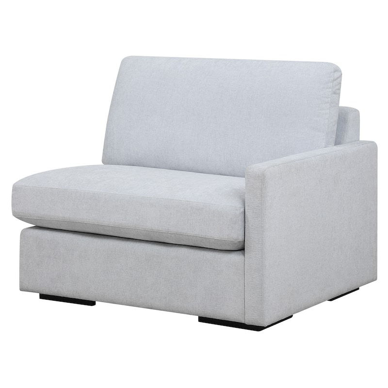 Uttermost Refuge Cloud Blue Right Arm Facing Sofa - 30"Hx 43.25"Wx 37.5 "D