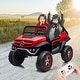 preview thumbnail 7 of 18, 2 Seater Kids Ride On Truck 24V Ride On Toy Licensed Mercedes Benz Battery Powered Electric Vehicle Red