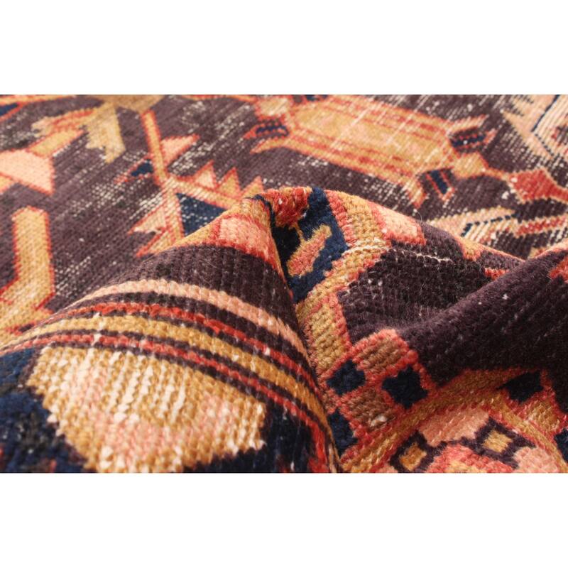 ECARPETGALLERY Hand-knotted Andelz Dark Brown Wool Rug - 4'2 x 6'11