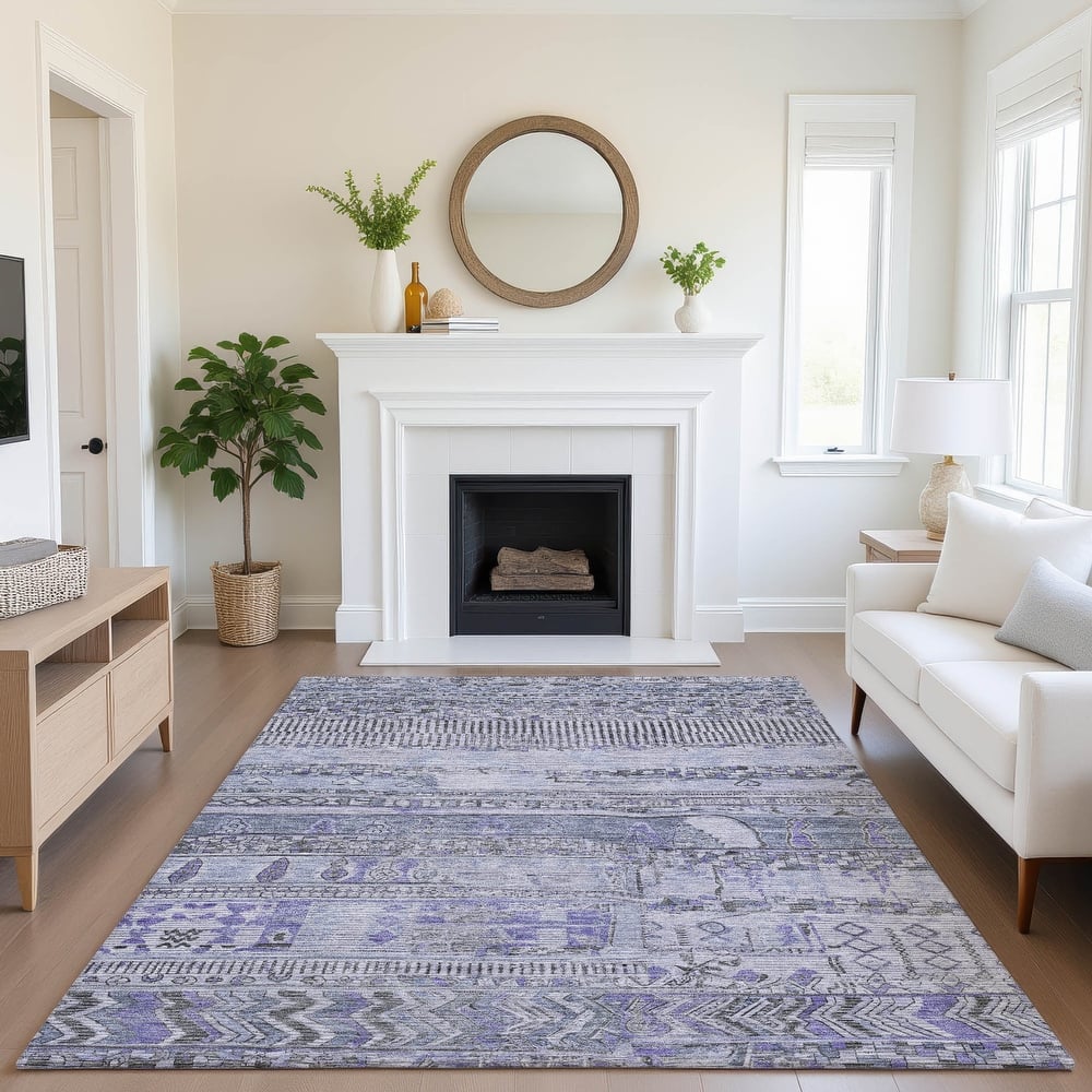 Premium Washable Super Soft Modern Global Mayfield Rug