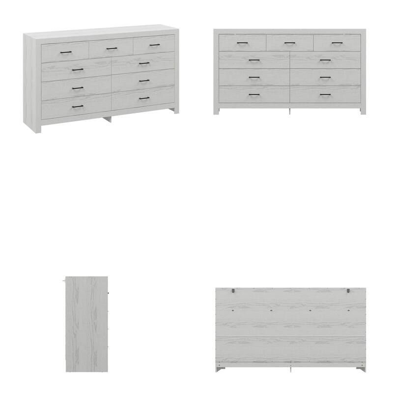 Elegant Wood - grain Nine - drawer Dresser: Spacious Storage, Modern Design & Quality Details