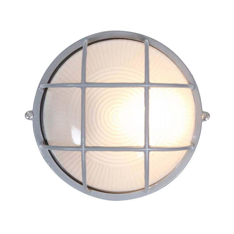 Access Lighting Nauticus Dual Mount - Round 7" Wet Location Bulkhead - Frosted Glass Shade - Satin