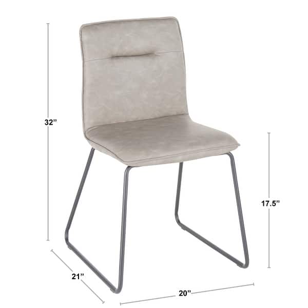 Carbon Loft Lyonne Industrial Dining Chair (Set of 2) - N/A