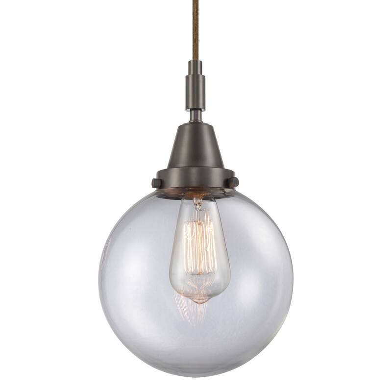 Innovations Lighting 447-1P-G202-8 Beacon 8" Wide Mini Pendant with - Oil Rubbed Bronze