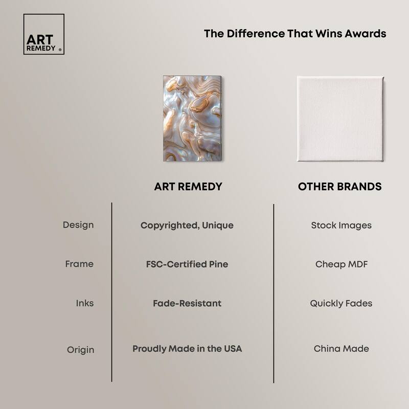 Fluid Preciousness I Canvas by Art Remedy, Gallery Wrapped