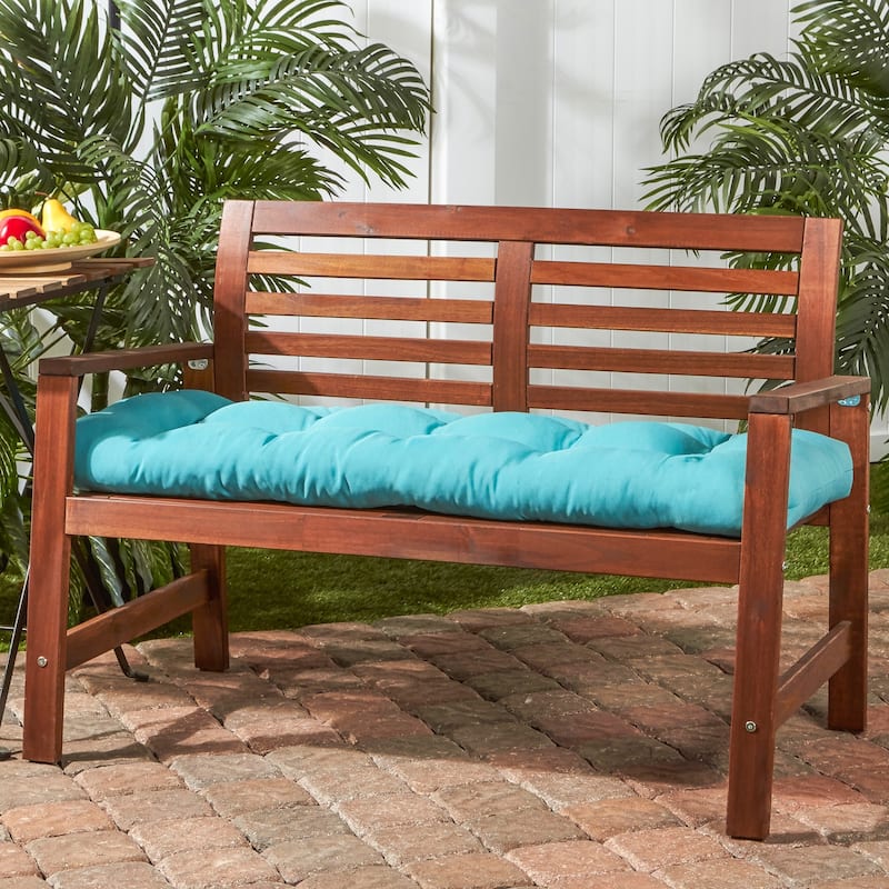 Solid Color 18-inch x 51-inch Outdoor Bench Cushion (Cushion Only)