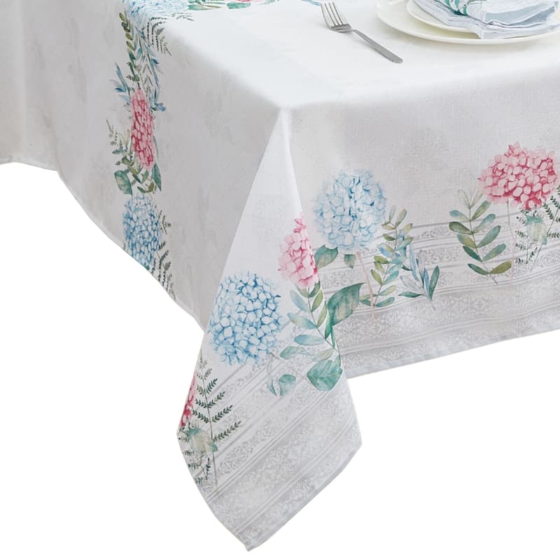 Hydrangea Sketch Double Border Tablecloth