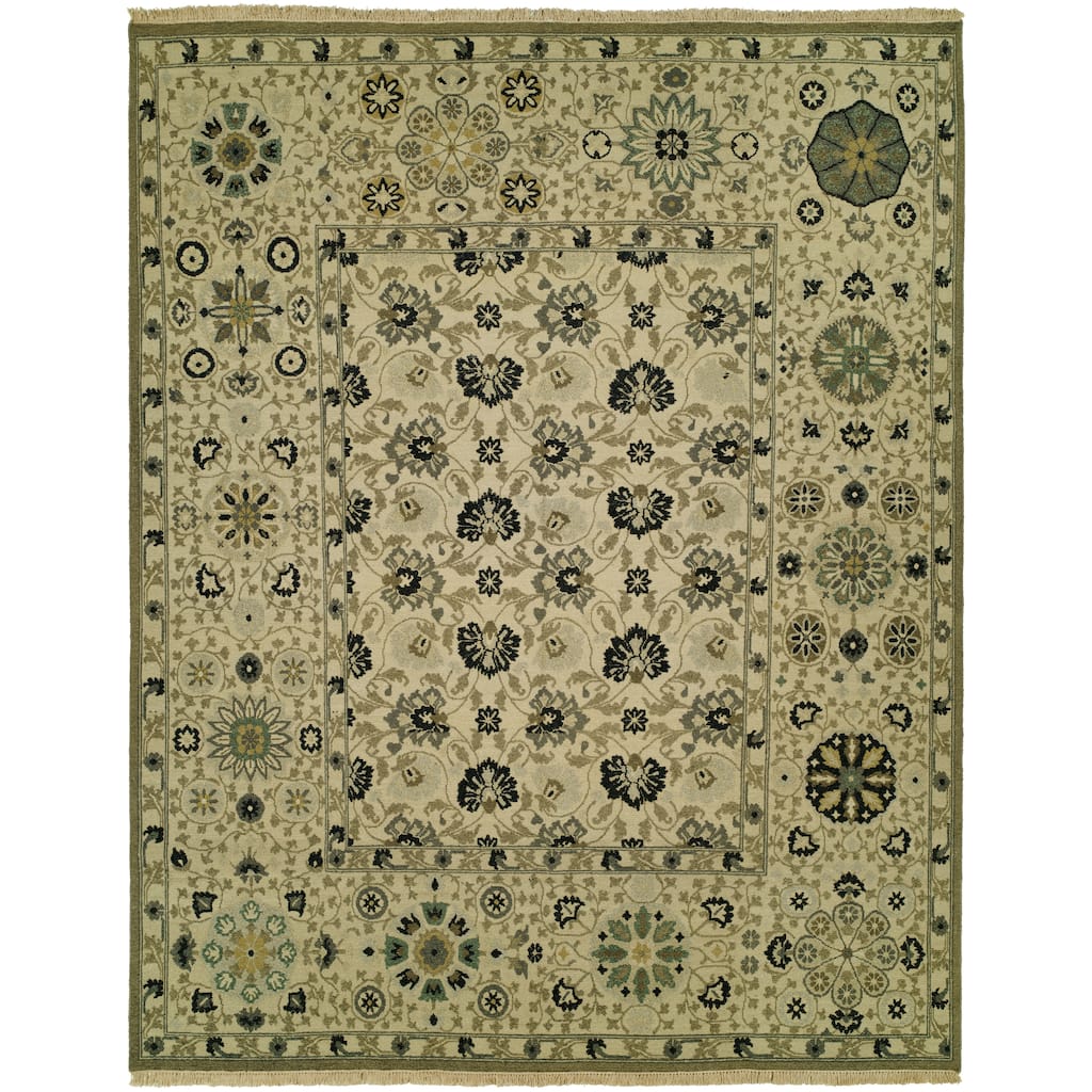 Transitional Multi-Colored Flatweave Wool Area Rug