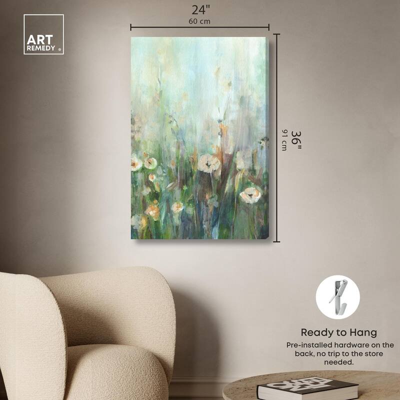 Harmony Green II Canvas by Art Remedy, Gallery Wrapped