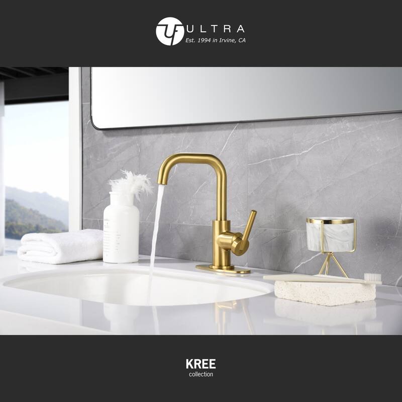 Ultra Faucets Kree Collection Single-Handle Swivel Spout Lavatory Faucet