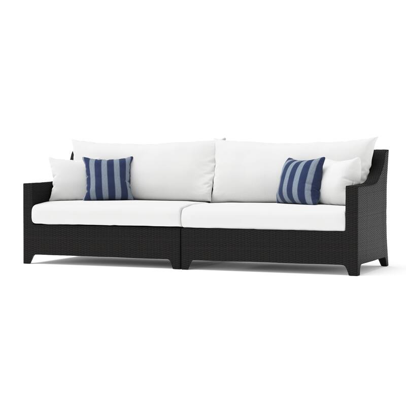 Deco 8 Piece Sunbrella Outdoor Patio Sofa & Motion Club Chair Set