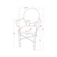 preview thumbnail 8 of 6, Courtnie French Blue PE Wicker Outdoor Dining Chairs (Set of 2) by Furniture of America - Set of 2