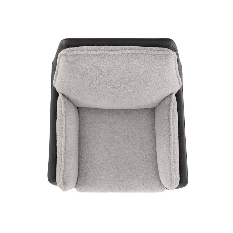 Linon Moffitt Swivel Chair Black Grey