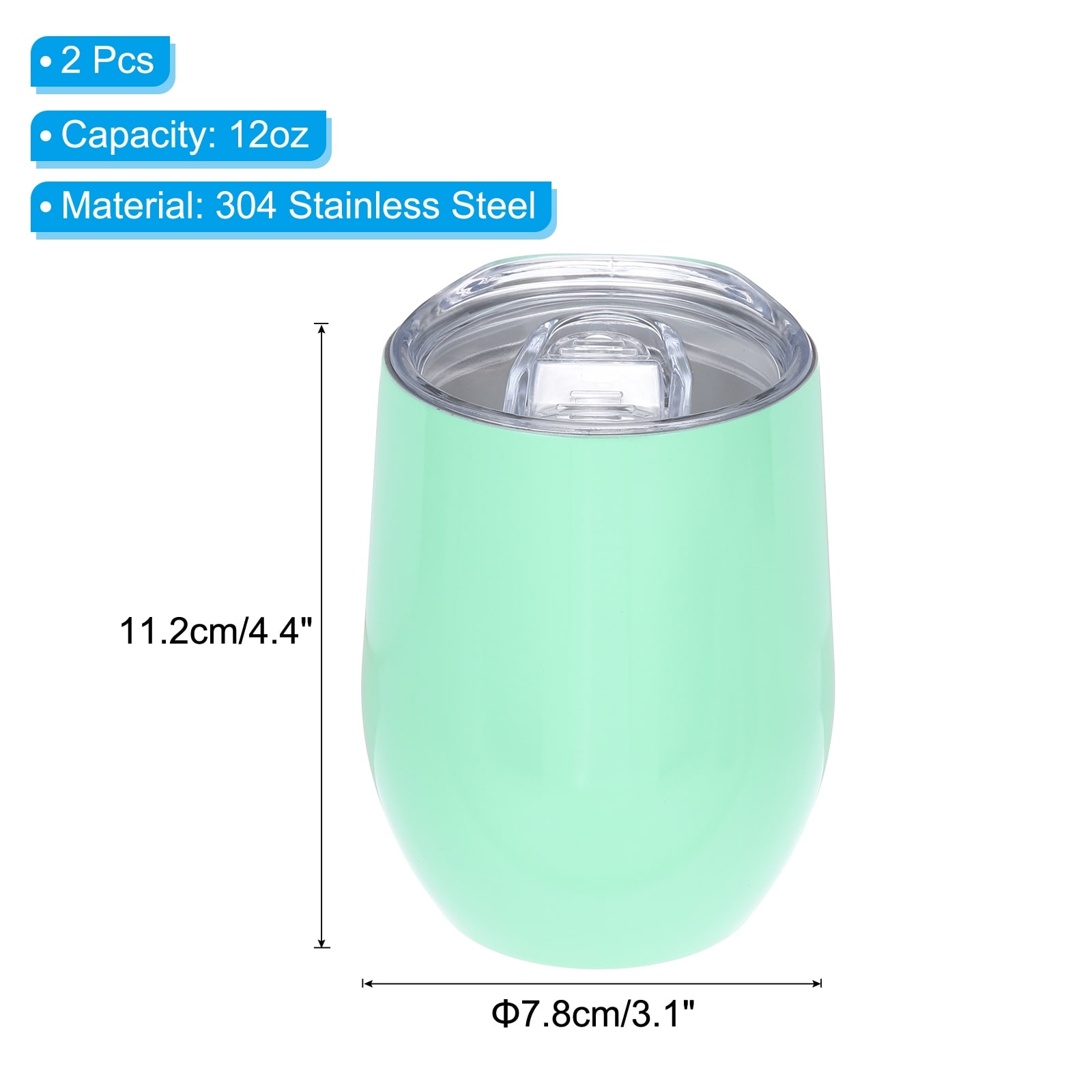 Sublimation Glitter Wine Tumbler Stainless Steel Double Wall Insulated Sublimation Cups with Lid