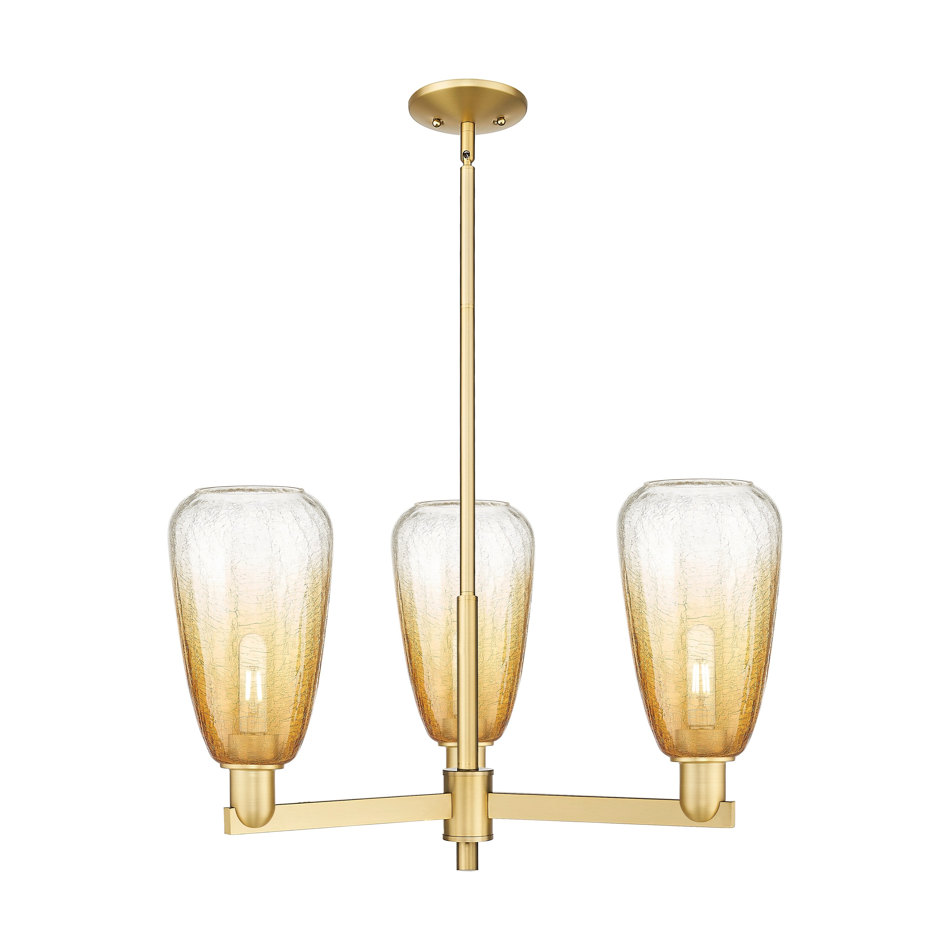 Innovations Lighting Downtown Urban - Brookhaven Almond - 3 Light 18" Stem Hung Chandelier