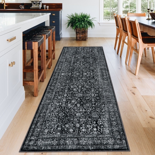 48×93 “Paper balloons” ViNTAGE RUG Garvee Vintage Boho Floral Area Rugs Home Decor - On Sale - Bed
