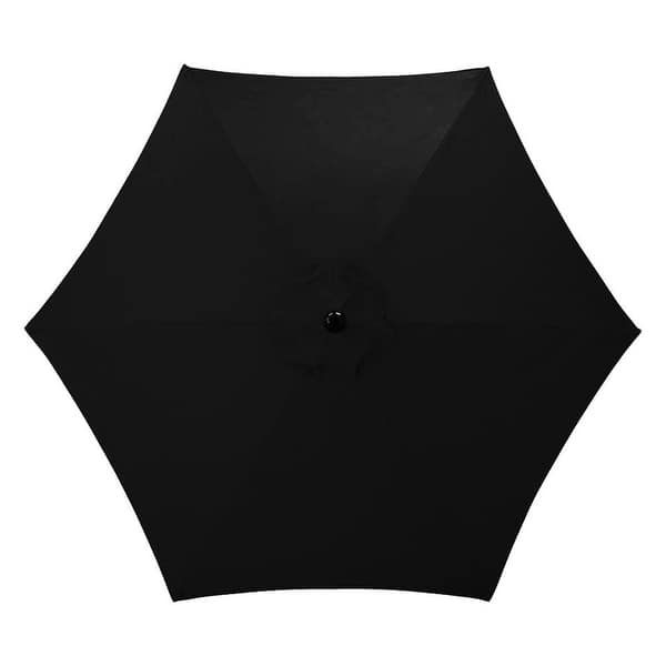 beach and patio umbrella Outdoor Macrame Boho Beach Market Umbrella with Tilt - 6.5'