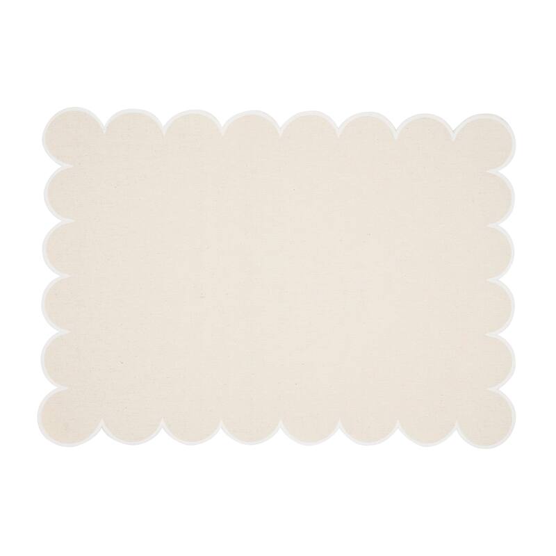 Eco Scallop Border Placemat (Set of 4) - 14"x20"