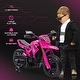 preview thumbnail 22 of 25, Qaba Kids Motorcycle, 6V Battery Powered Dirt Bike with Training Wheels, Horn & Start Sound, Electric Motorbike, Green