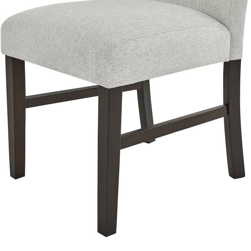 Roundhill Furniture Cavira Modern Faux Marble Dining Table with 4 Chairs