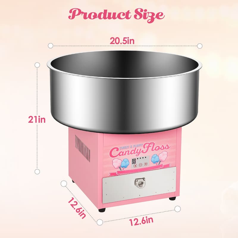 1200W Commercial Cotton Candy Machine Countertop