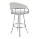 preview thumbnail 12 of 21, Palmdale Swivel Modern Faux Leather and Metal Bar and Counter Stool