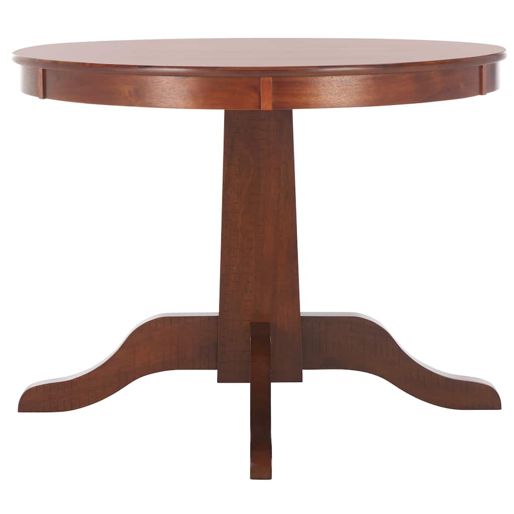 SAFAVIEH Sergio Rustic Café Brown Round Dining Table - 40"W x 40"D x 30"H
