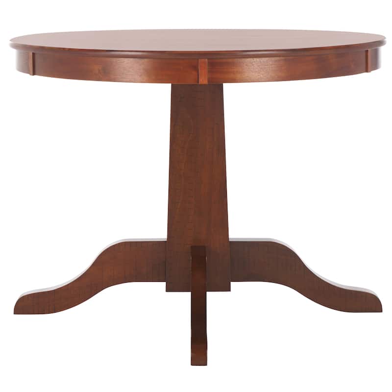 SAFAVIEH Sergio Rustic Café Brown Round Dining Table - 40"W x 40"D x 30"H