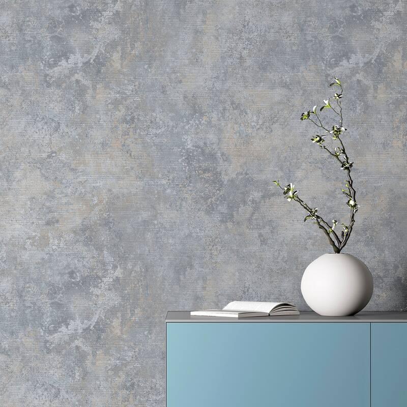 Arthouse Gideon Light Grey Distressed Wallpaper