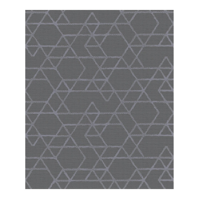 Marburg Montego Dark Grey Geometric Wallpaper - 20.5 x 396 x 0.025