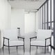 preview thumbnail 5 of 49, Artdeco Home Parker Accent Chair Sherpa Ivory Set of 2
