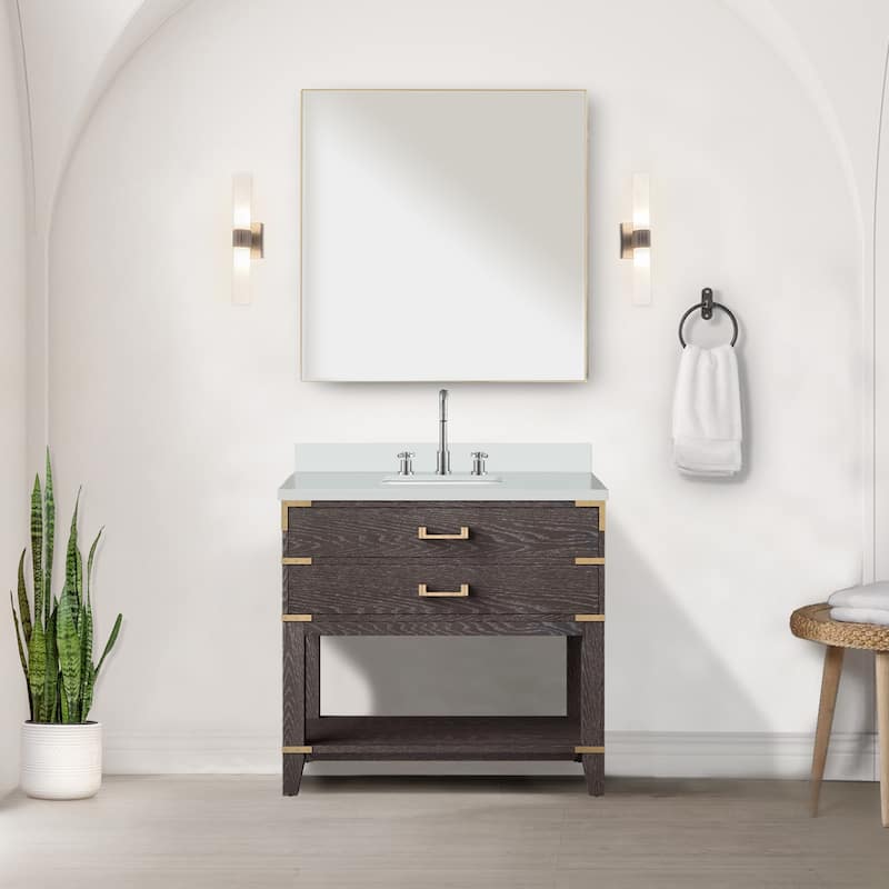 Norwalk Bath Vanity with Cultured Marble Top and Sink