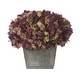 preview thumbnail 16 of 21, Faux Hydrangea in Grey Washed Wood Cube Planter