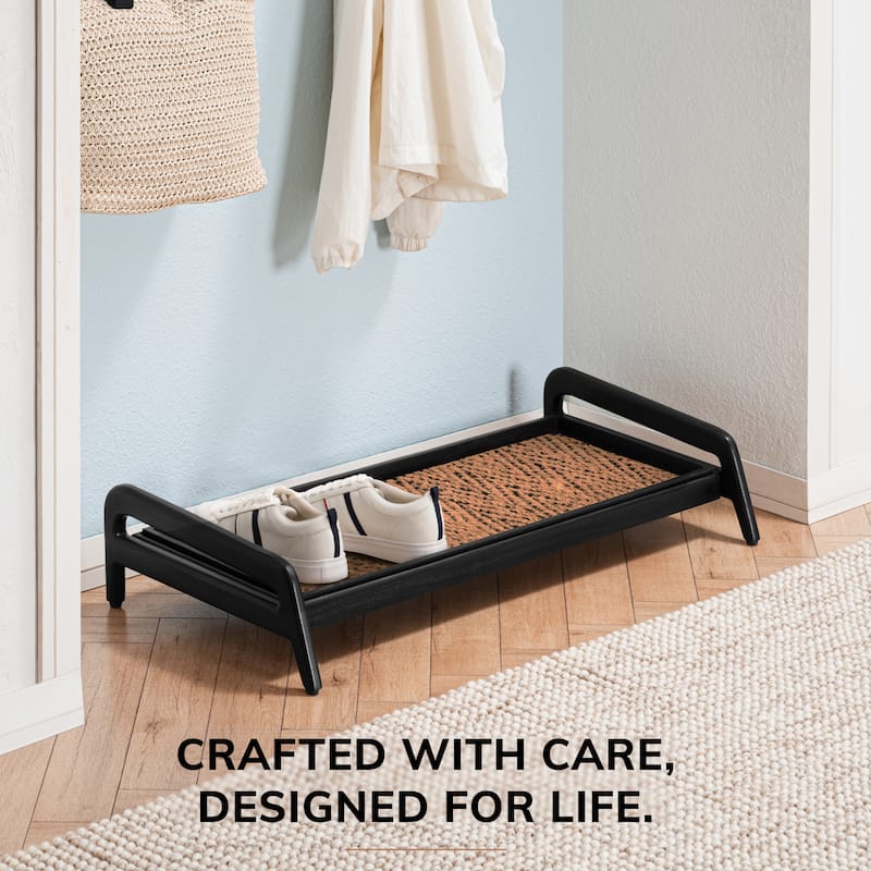 Jani Single-Tier Black Stand 3-Pair Rubber Boot Tray