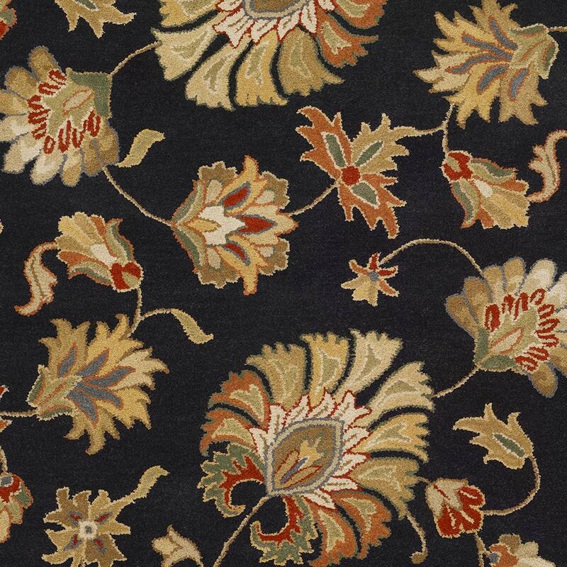 Livabliss Caper Handmade Floral Wool Area Rug