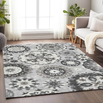 Premium Washable Super Soft Boho Suzani Mayfield Rug