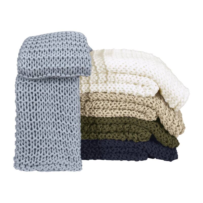 Luca Chunky Knitted Luxury Throw