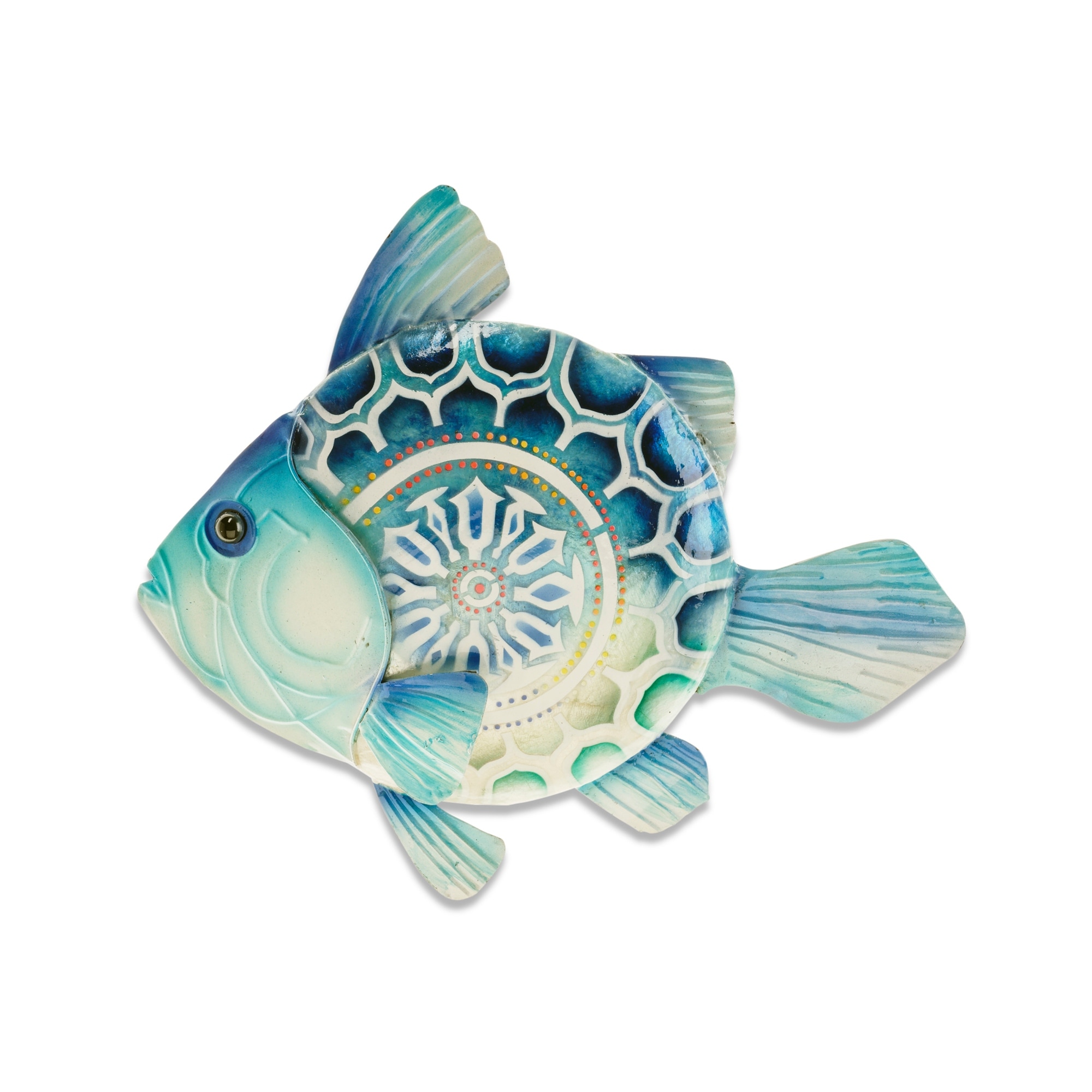 Shop Handmade Blue Fish Metal Art Wall Decor Overstock 11669090