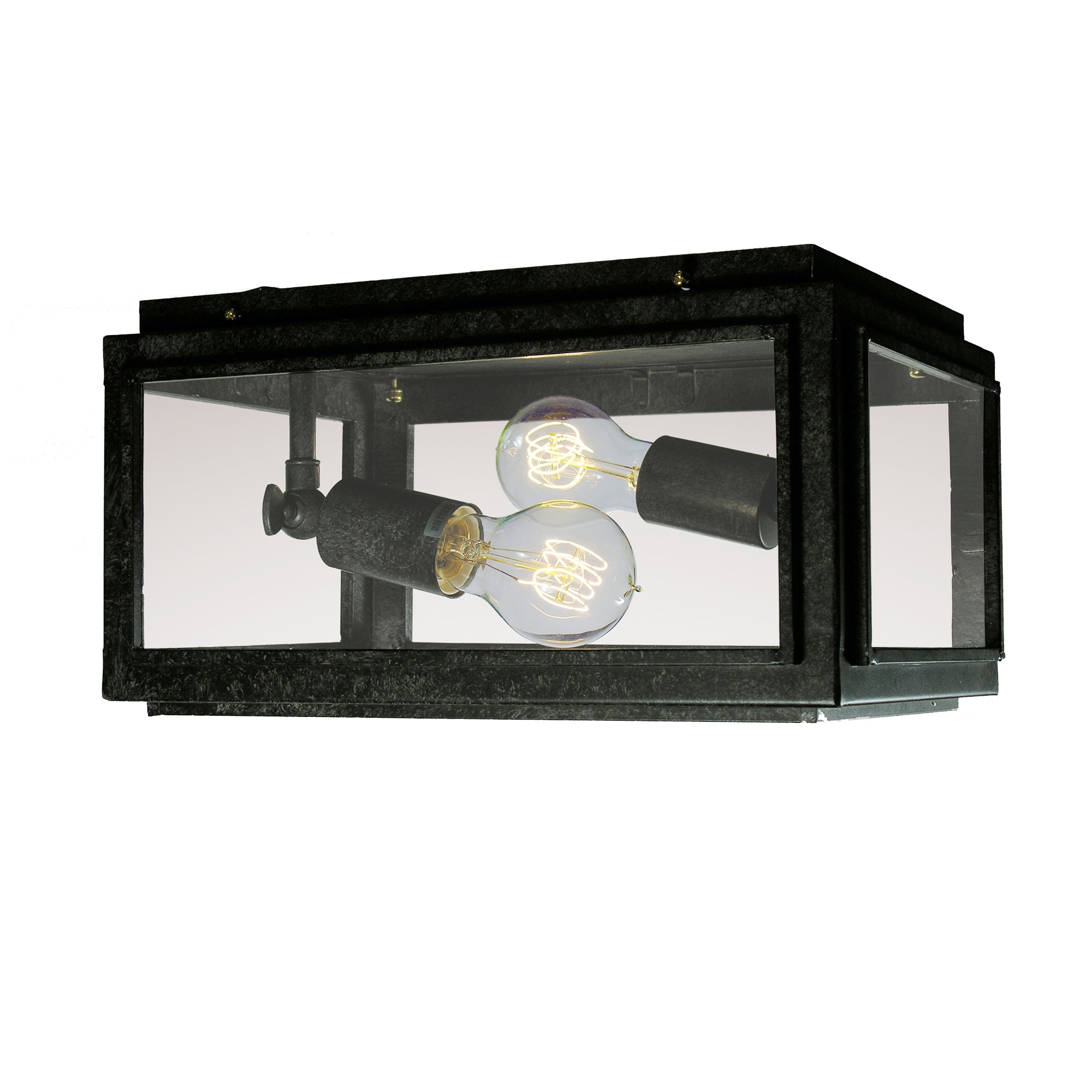 Warehouse of Tiffany Windee 2-light Edison Flush Mount