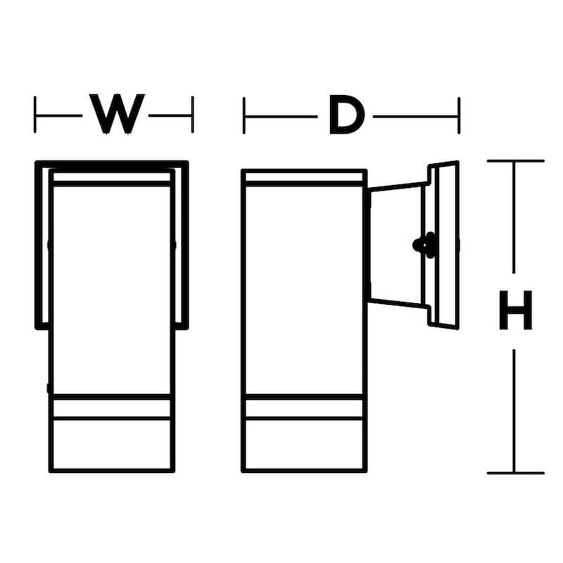 AFX Edmund 1-light Black 800 Lumens Outdoor Sconce