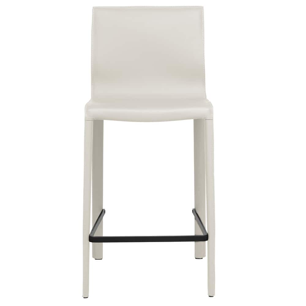 STAN Modern Leather Counter Stool
