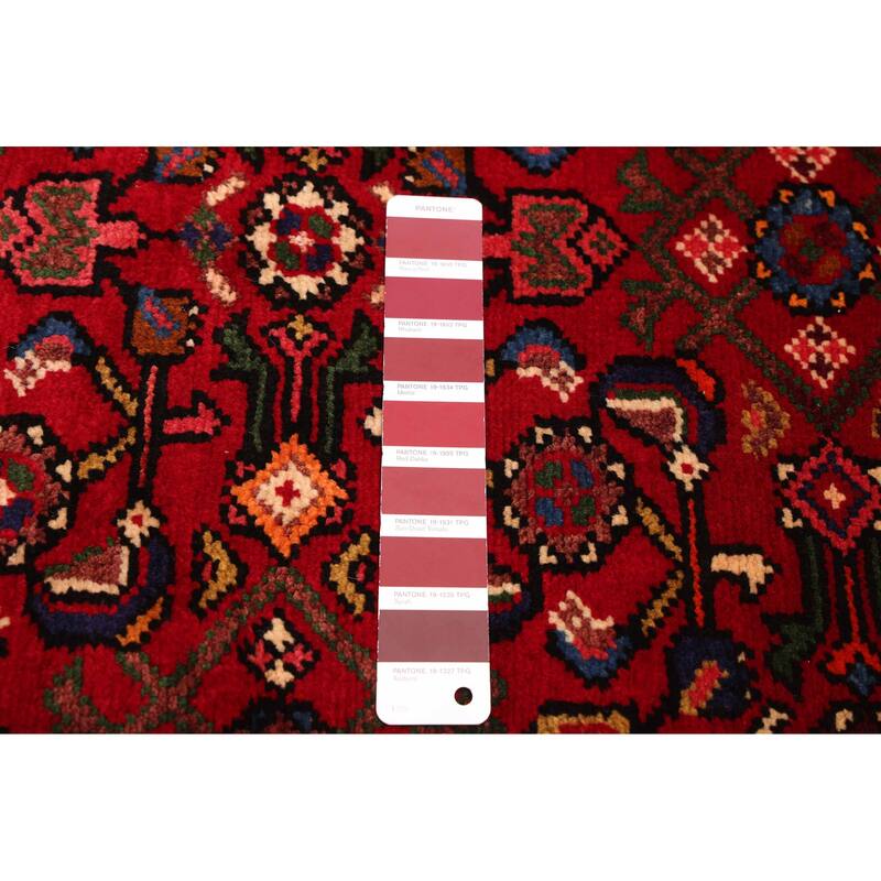 ECARPETGALLERY Hand-knotted Andelz Red Wool Rug - 2'9 x 10'9