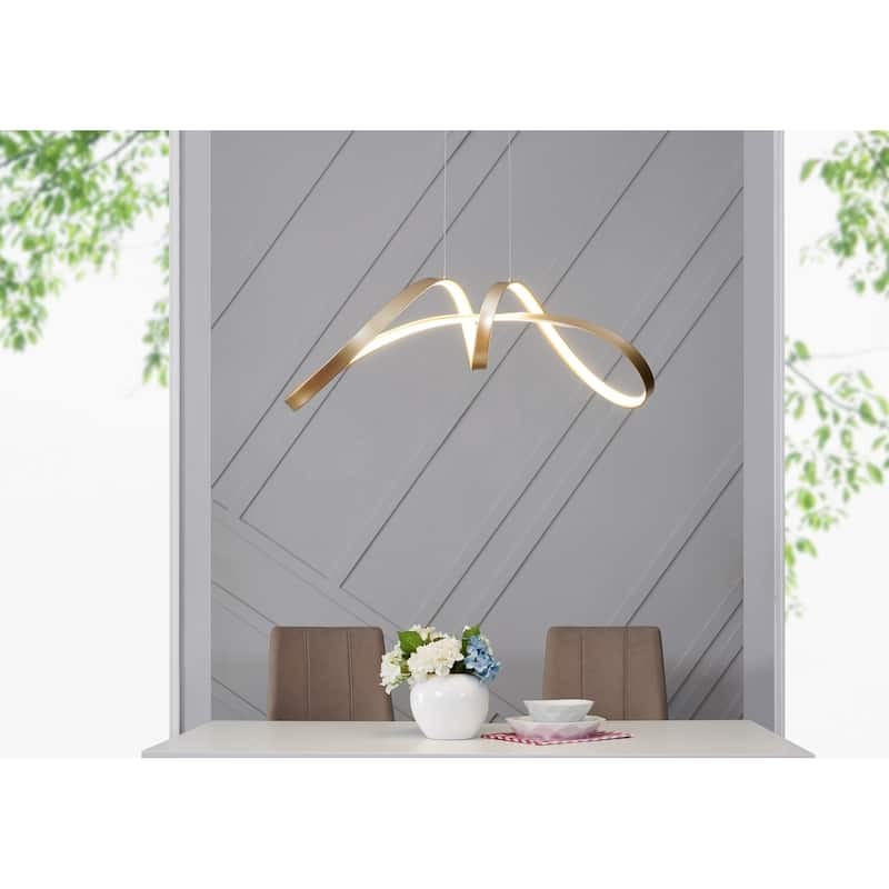 Bucharest Dimmable Integrated LED Chandelier - N/A - Gold