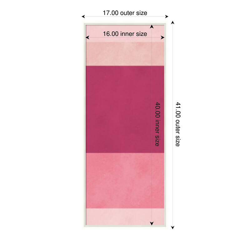 Amanti Art Framed Fabric Pinboard Overlapping geometry 12 by Vitor Costa Printed Bulletin Board - Board Size 16 x 40