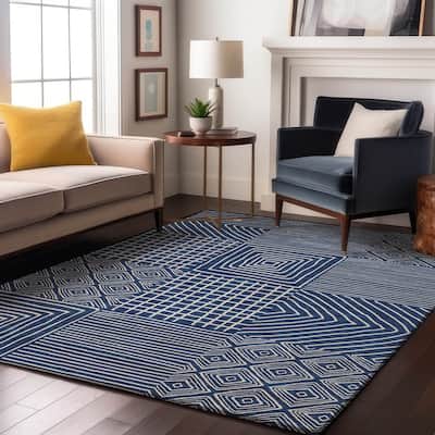 Premium Washable Super Soft Geo Motif Mayfield Rug