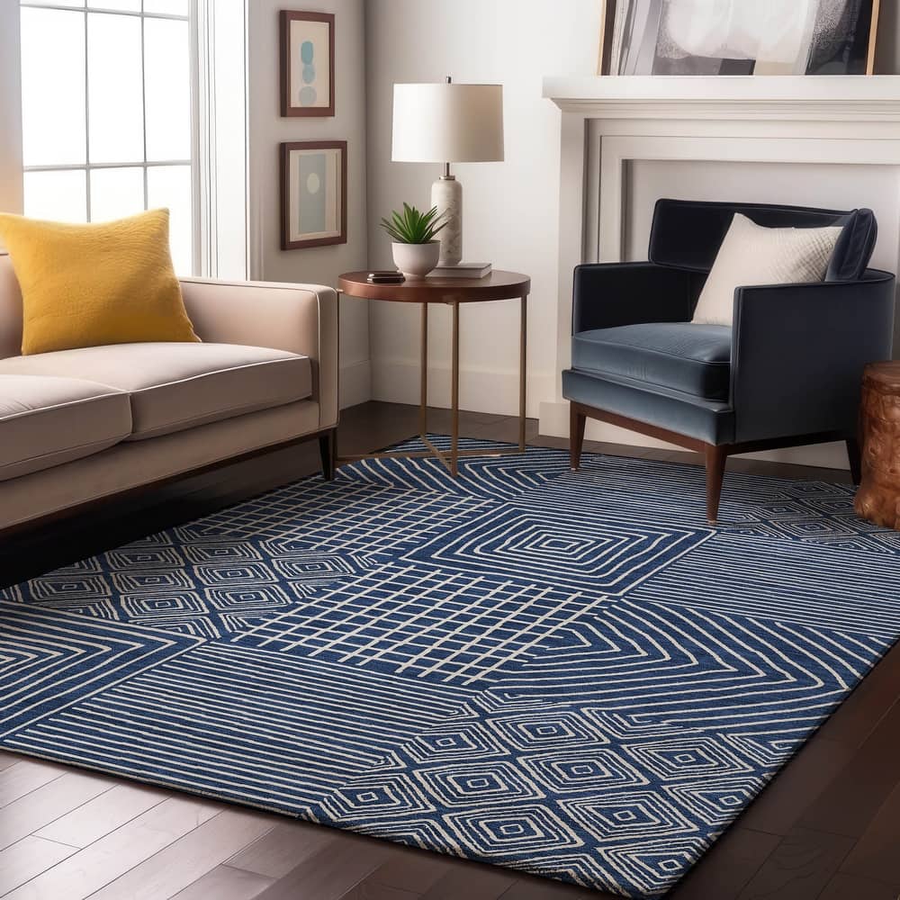Premium Washable Super Soft Geo Motif Mayfield Rug