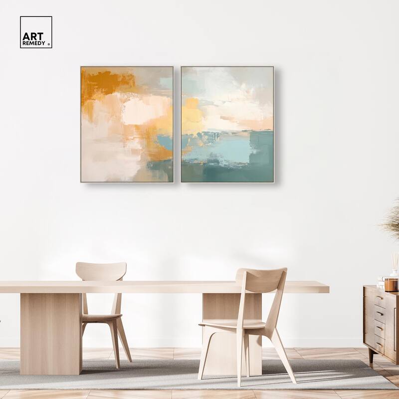 Muted Melody I Canvas Set of 2 by Art Remedy