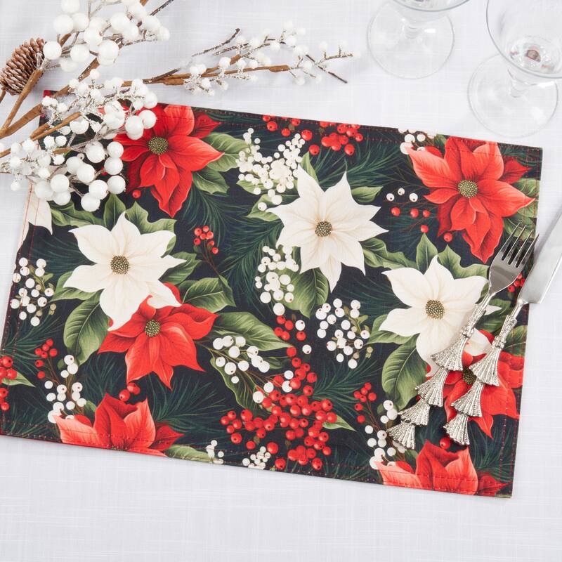 Winter Bloom Placemat (Set of 4) - 13"x19"